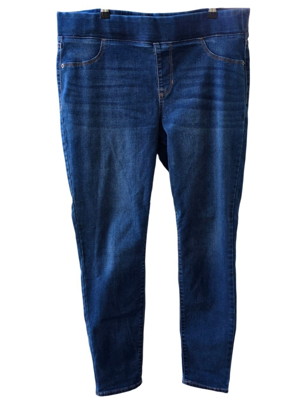 Old Navy Rockstar Jeggings Womens 14 Pull On Stretch Skinny Jeans Blue Denim